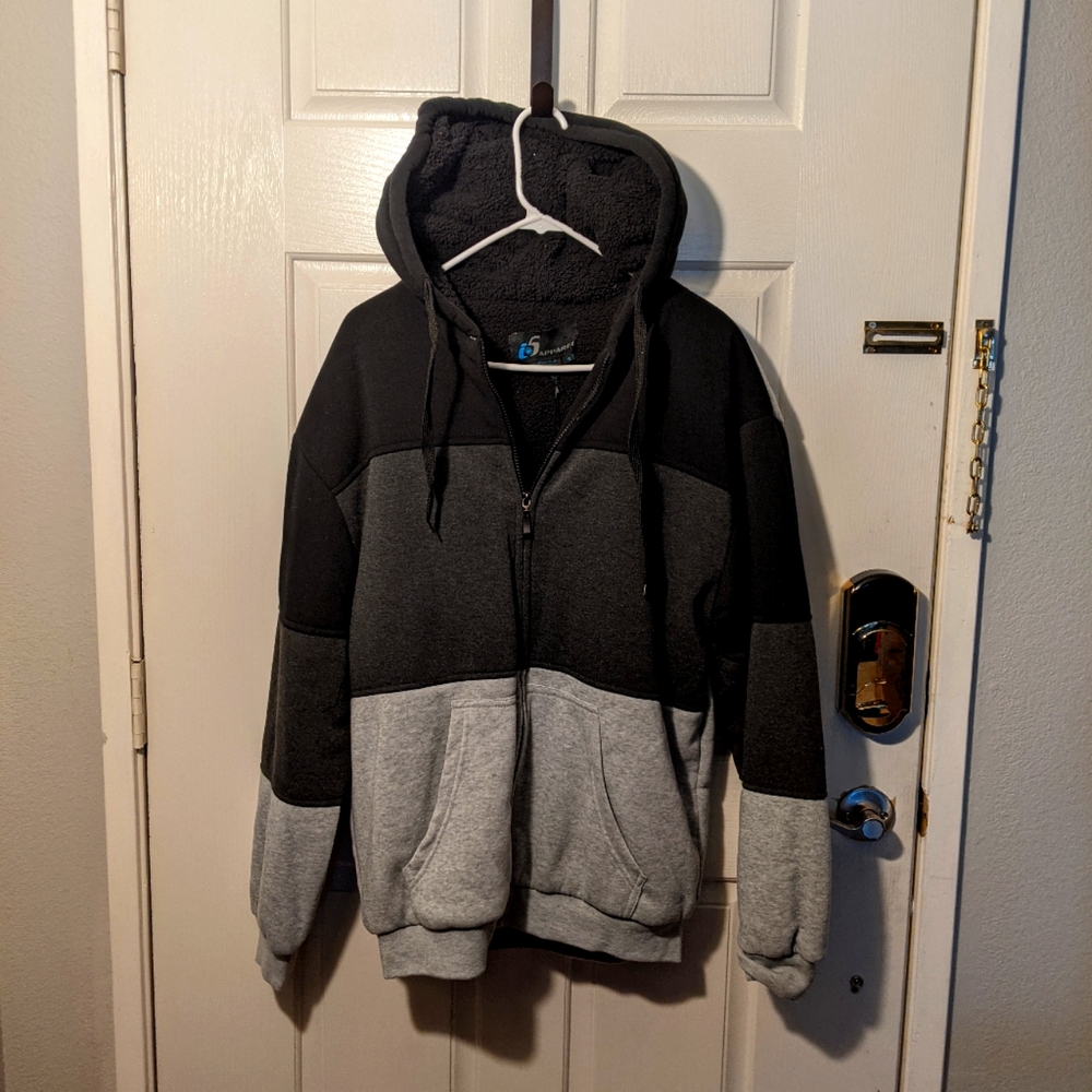IS men's small Fleece zip- up - Hoodie NEW